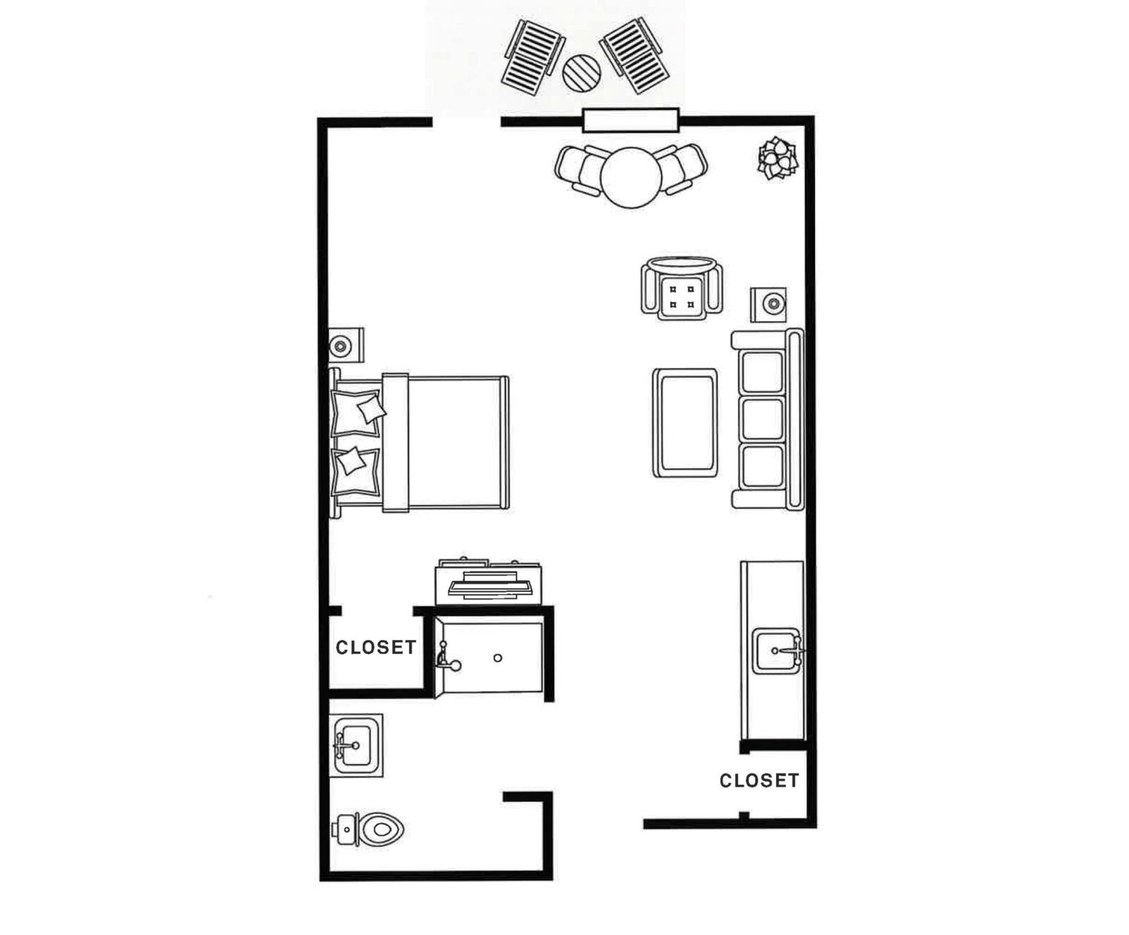 Grand Studio Floor Plan